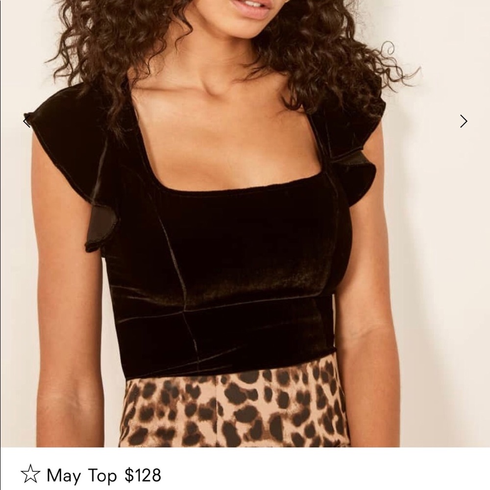 Reformation Velvet Top